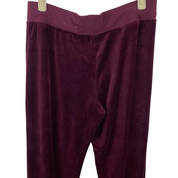 St. John’s Bay Wine Color Velour Pants Size Petite Medium - Picture 7 of 7
